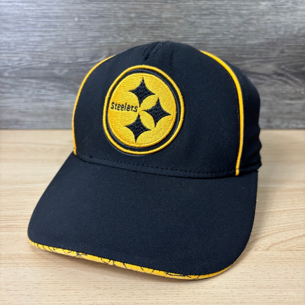 Pittsburgh Steelers Hat Cap Fitted Youth Black Yellow NFL Football‎